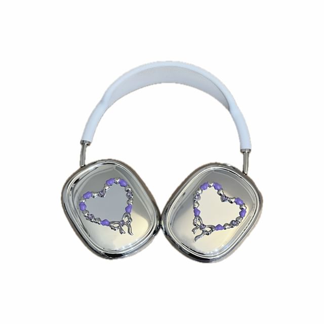 Heart Mirrored Apple AirPods Max Headphone Case Skin