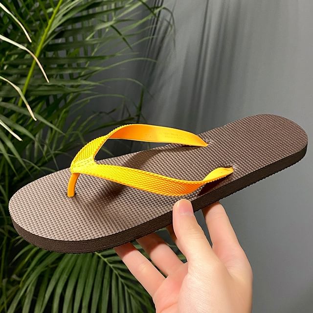 Color-Block Flip Flops