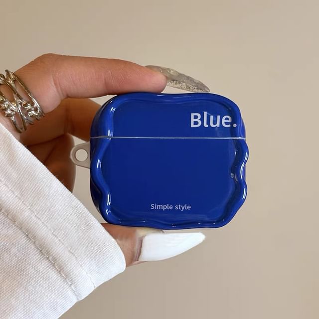 Lettering Wavy Apple AirPods / Pro Earphone Case Skin