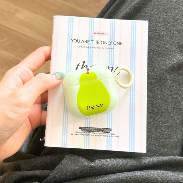 Pear Apple AirPods / Pro Earphone Case Skin / Charm / Set