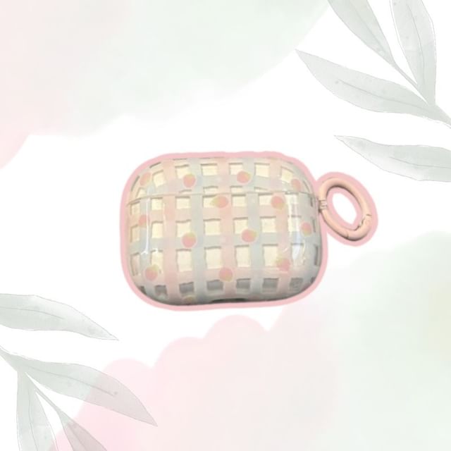 Plaid AirPods Earphone Case Skin / Charm / Set