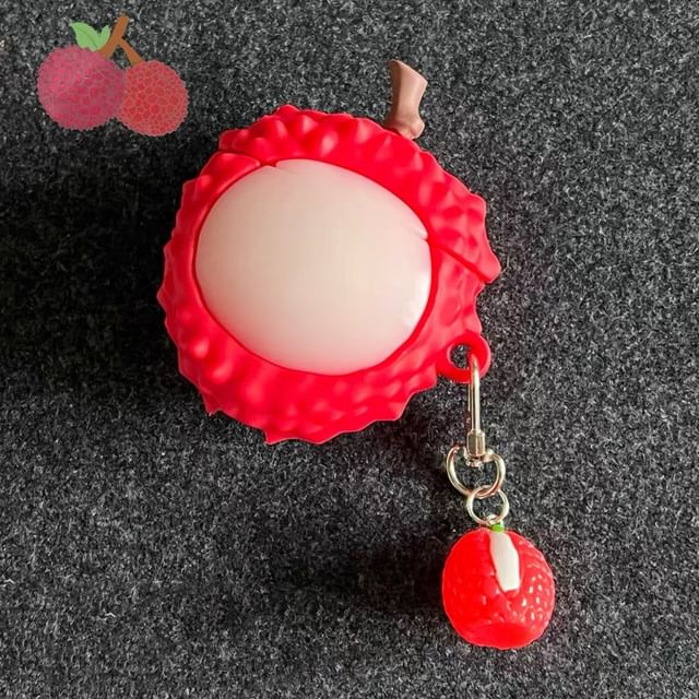 Lychee Apple AirPods / Pro Earphone Case Skin / Charm / Set