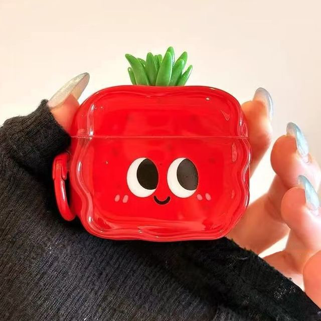 Strawberry Apple AirPods / Pro Earphone Case Skin / Charm / Set