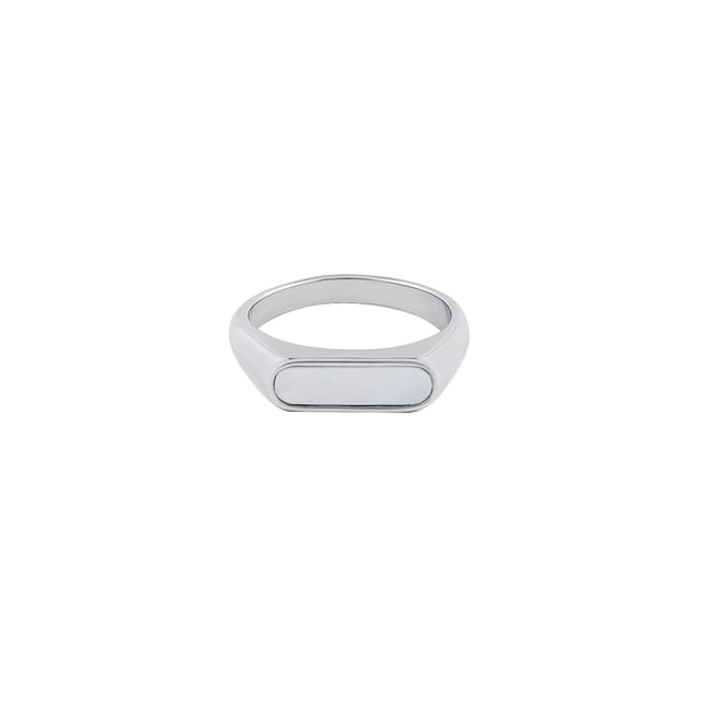 Stainless Steel Mother of Pearl / Beaded Ring / Set