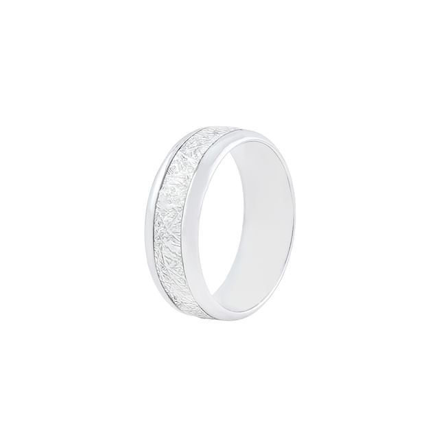 Stainless Steel Textured Ring