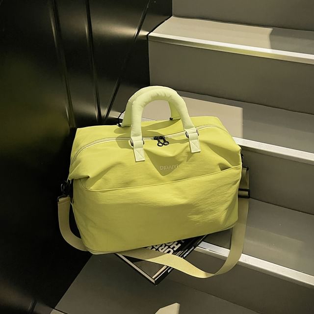 Contrast Handle Carryall Bag