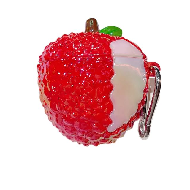 Lychee Apple AirPods / Pro Earphone Case Skin / Strap / Charm / Set