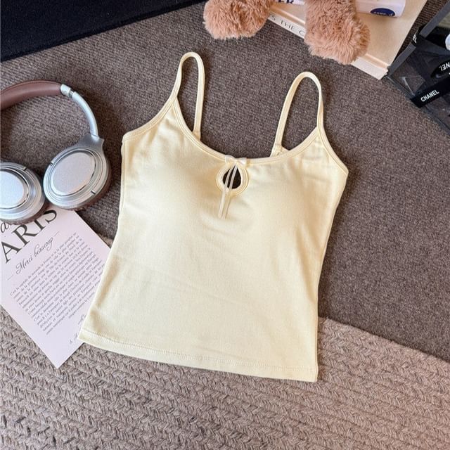 Scoop Neck Camisole with Spaghetti Straps