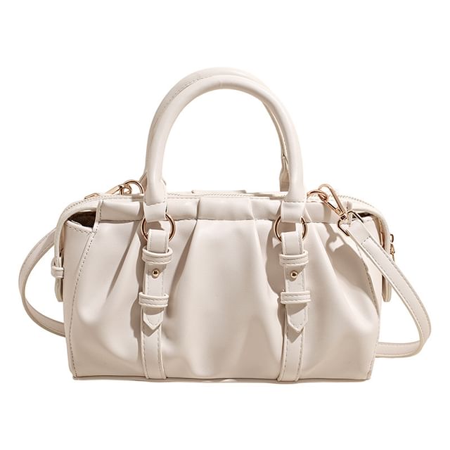 Ruched Top Handle Crossbody Bag