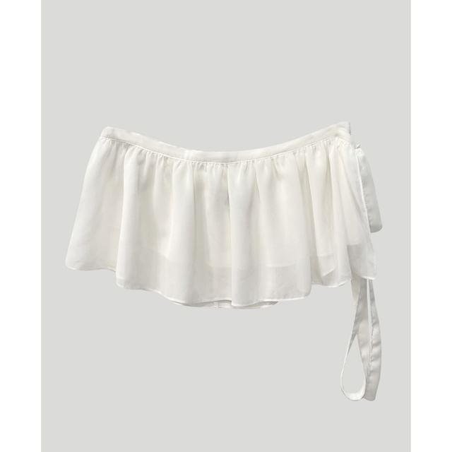 Wrap Mini Skirt with Tie Detail - Altfashion Shop