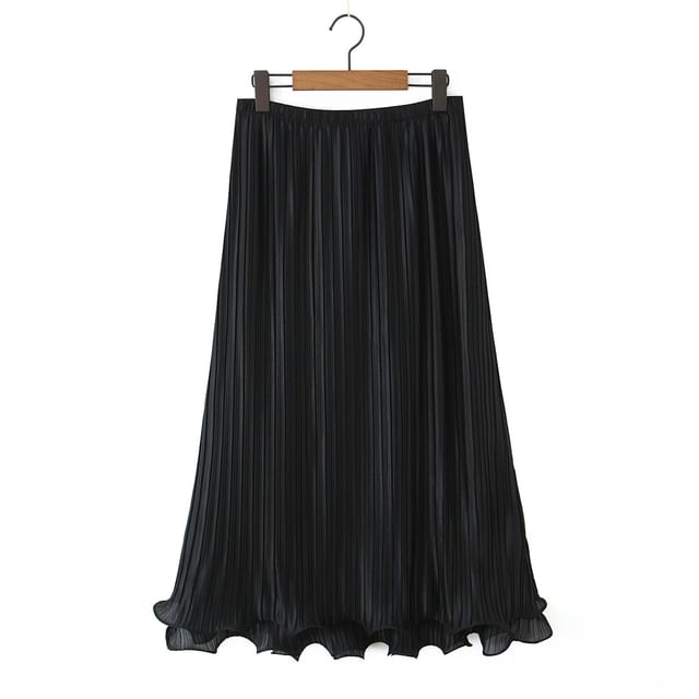 Flowy Solid Camisole & High Waist Maxi Skirt