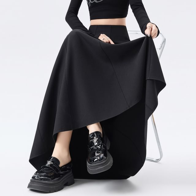 Panel Maxi A-Line Skirt - Altfashion Shop