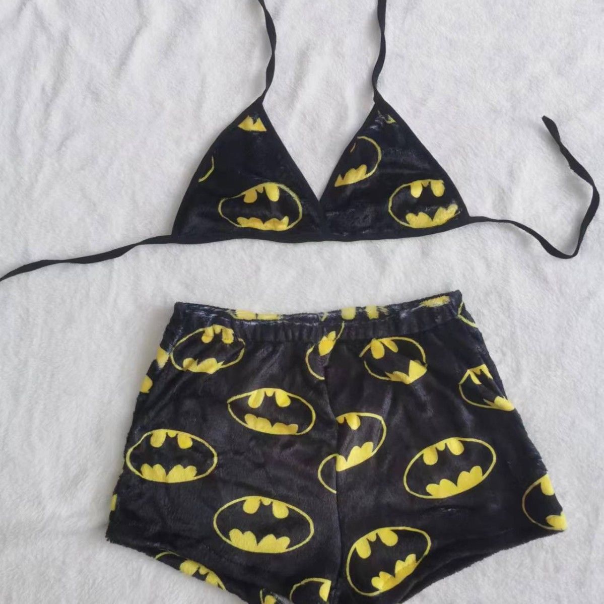 Cartoon Casual Plush Pajamas Set