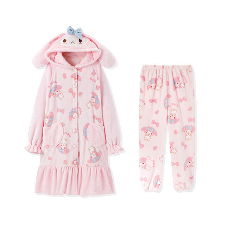 Melo Fluffy Winter Pajamas Dress Pants SK444