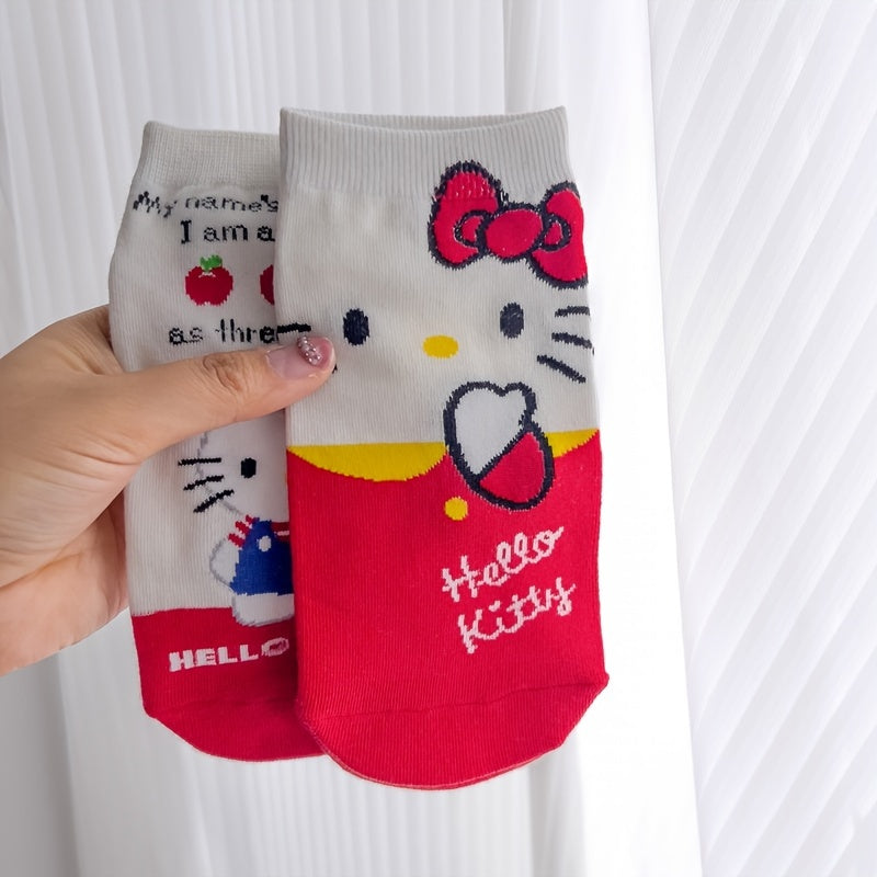 5 Pairs Kawaii Kitty Socks