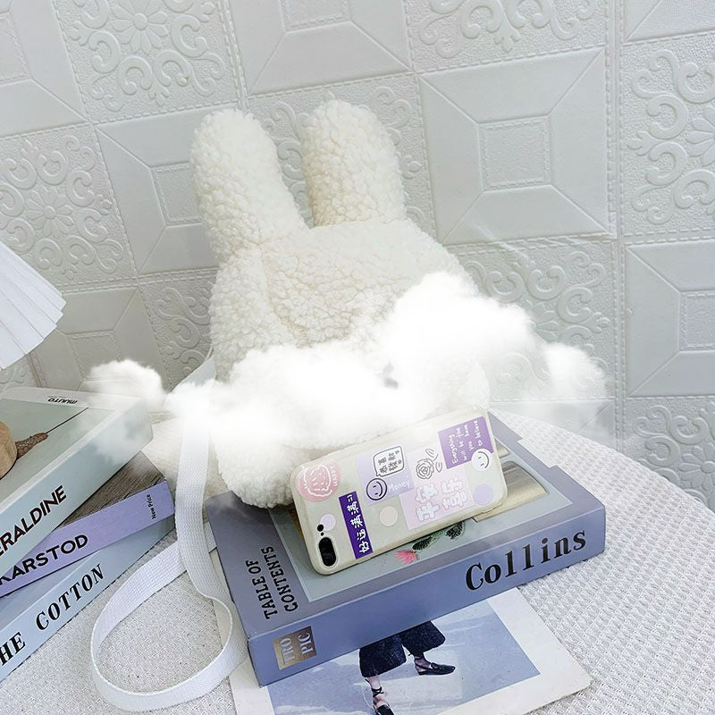 Kawaii Bunny Plüsch Schultertasche - Lovesickdoe