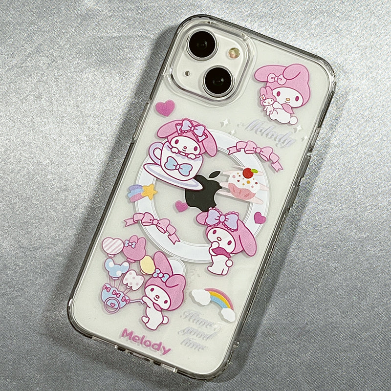 Niedliche Cartoon-iPhone-Hülle mit Halter SK281