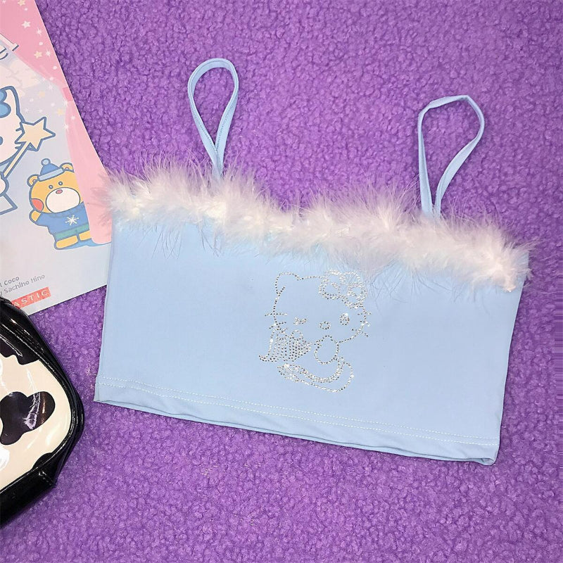 Kitty Bling Crop Top KI451