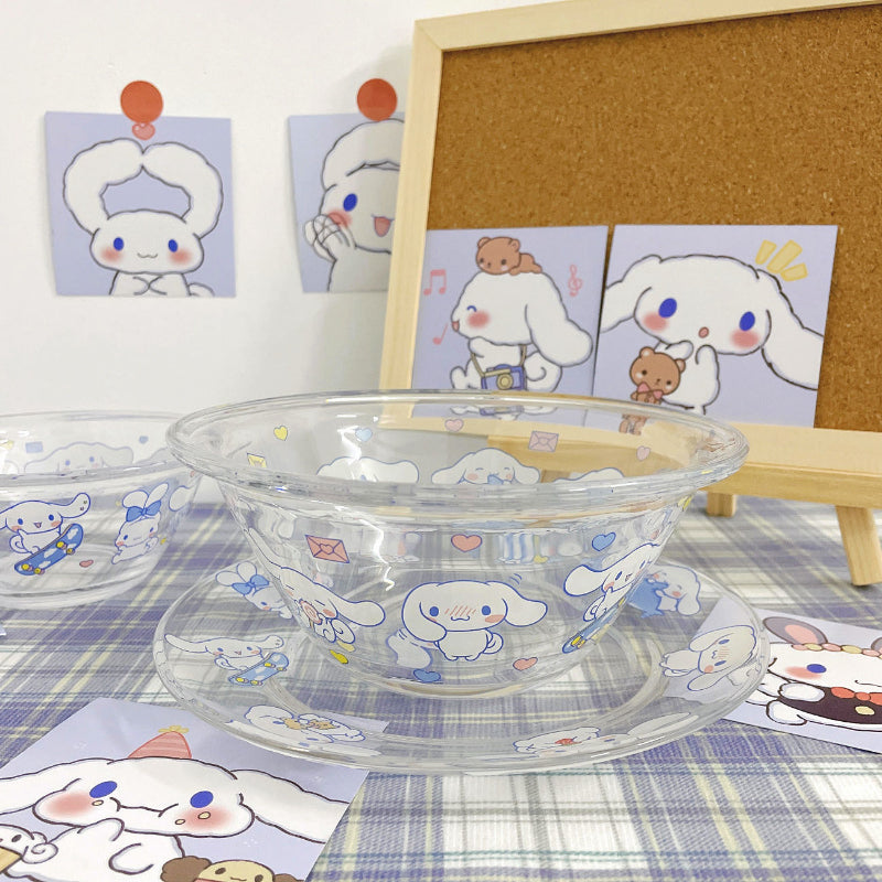 Cinna Glass Bowl and Plate SK280