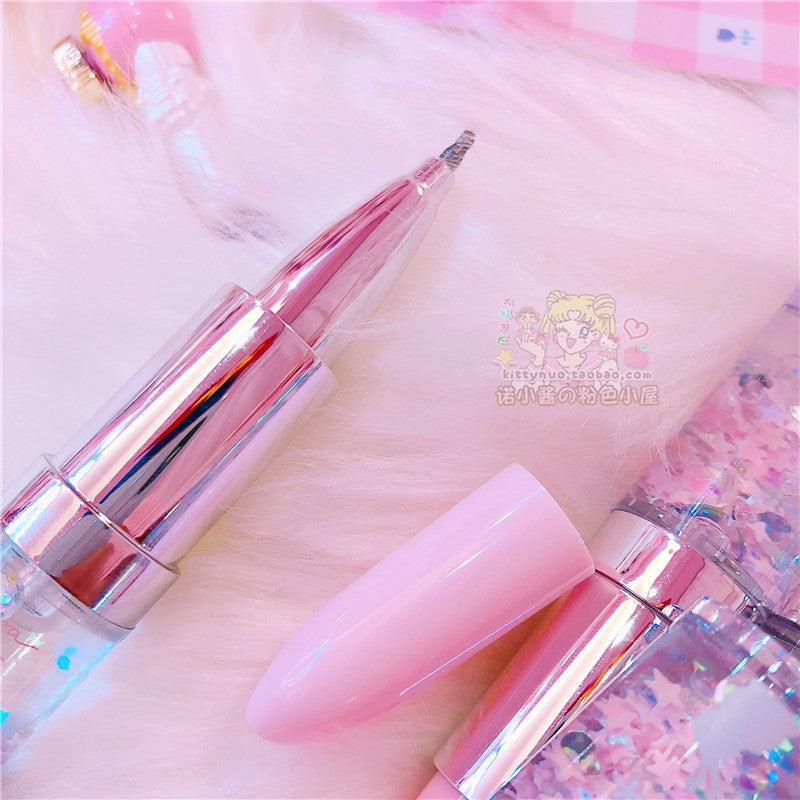 Aesthetic Lipstick Pens - cute pen, fairy kei, fairykei, kawaii, lipstick