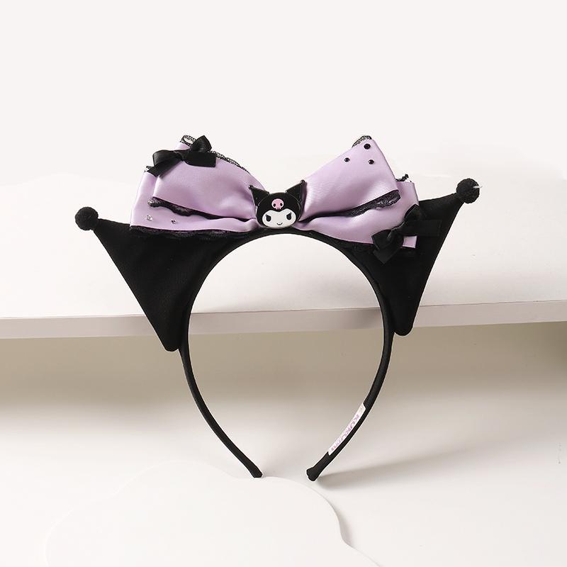 Accessoires pour cheveux violets et noirs en forme de diable kawaii ON1403