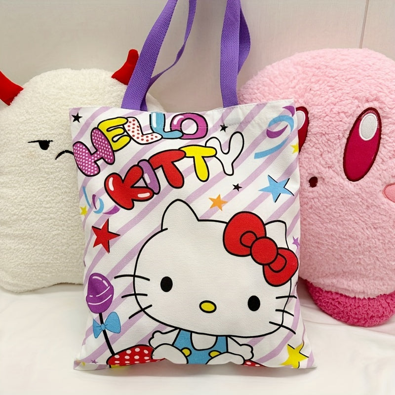 Kawaii Kitty Large Tote Bag