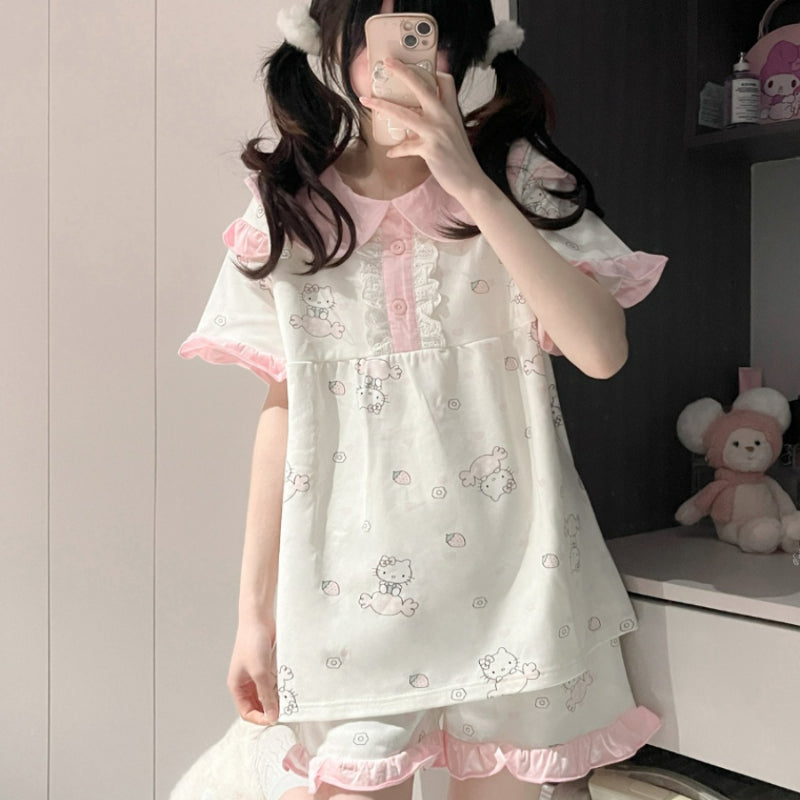 Ensemble de pyjama Sweet Sugar Kitty KI485