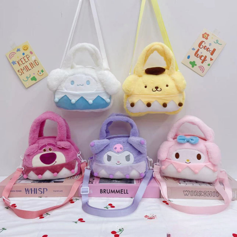 Cartoon Anime Plush Shoulder Bag KI605