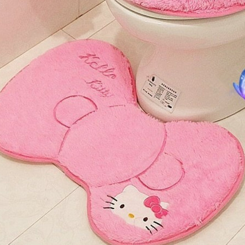 Pink Kitty Toilet Set KI469