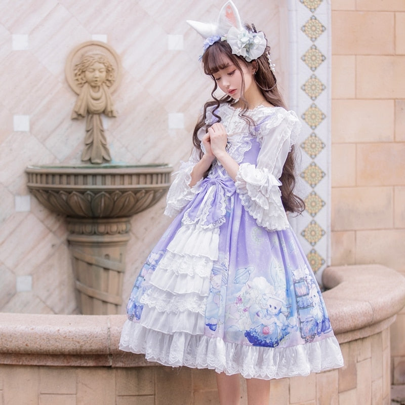 Bunny Star Kingdom Lolita Dress - Kawaii Babe