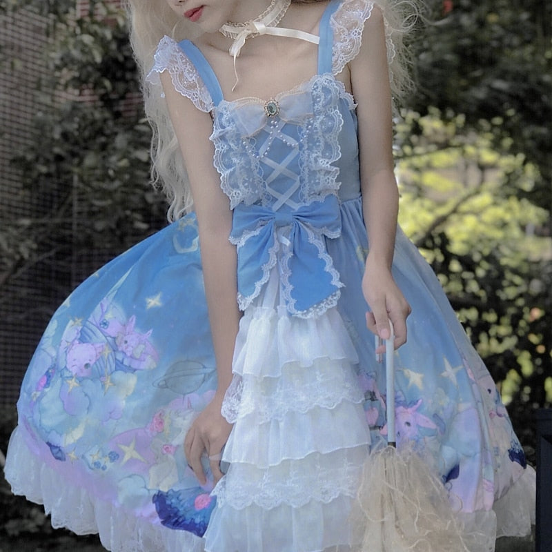 Bunny Star Kingdom Lolita Dress - Kawaii Babe