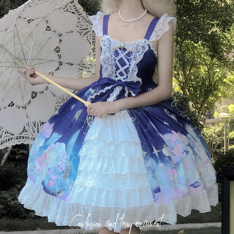 Bunny Star Kingdom Lolita Dress - Kawaii Babe