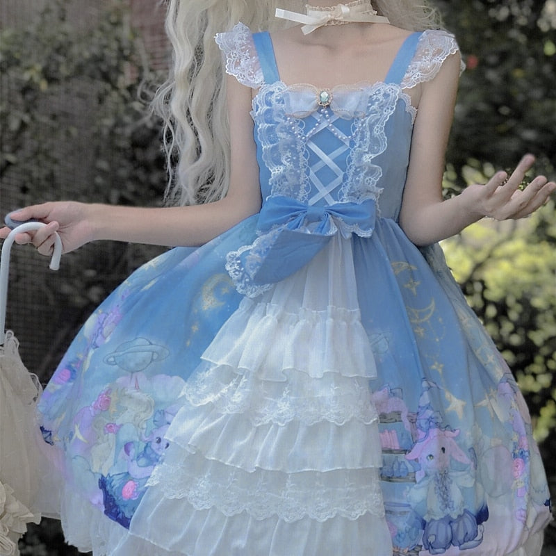 Bunny Star Kingdom Lolita Dress - Kawaii Babe