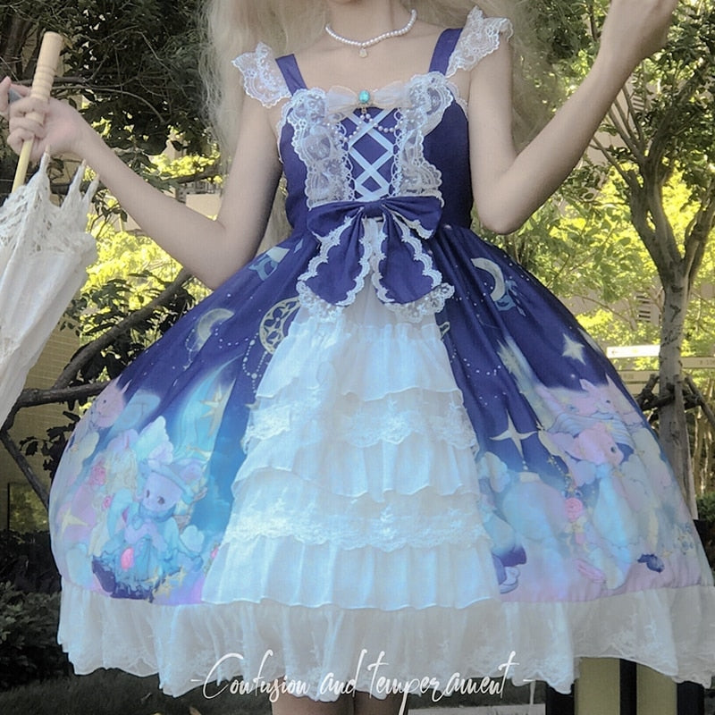 Bunny Star Kingdom Lolita Dress - Kawaii Babe
