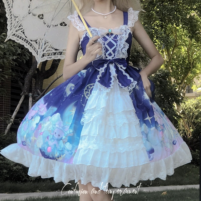 Bunny Star Kingdom Lolita Dress - Kawaii Babe