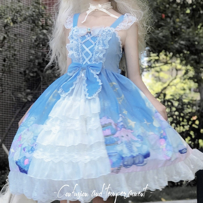 Bunny Star Kingdom Lolita Dress - Kawaii Babe