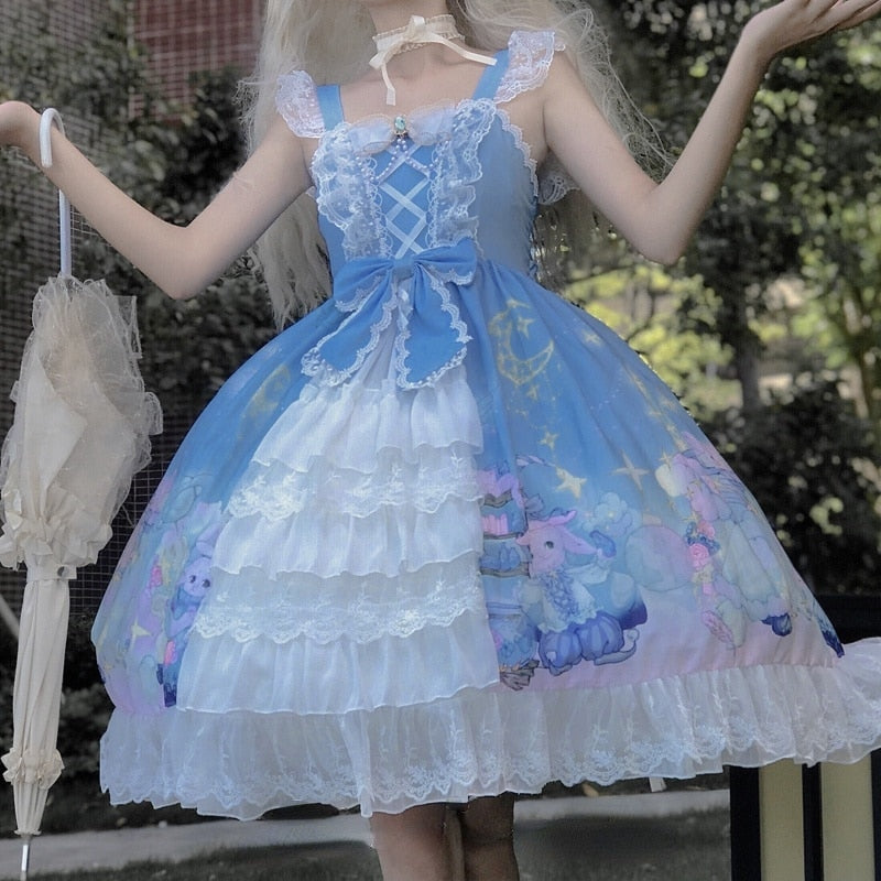 Bunny Star Kingdom Lolita Dress - Kawaii Babe