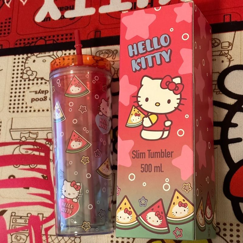 Kitty Watermelon Straw Cup KI556