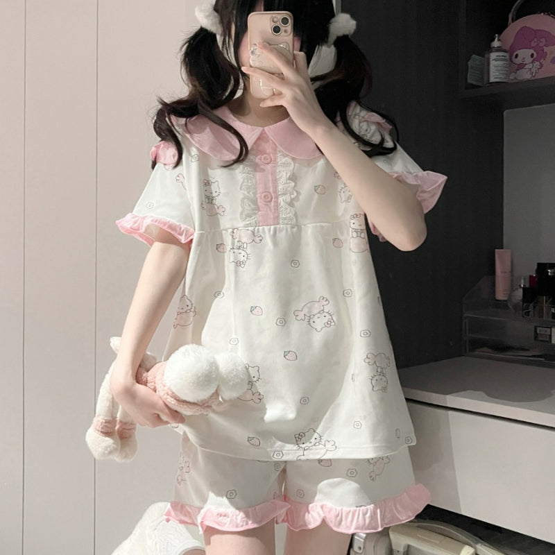 Ensemble de pyjama Sweet Sugar Kitty KI485