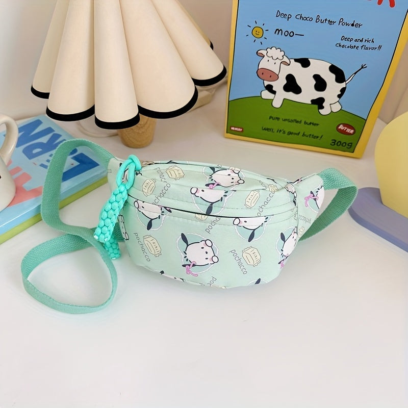 Pink Kitty Travel Messenger Bag
