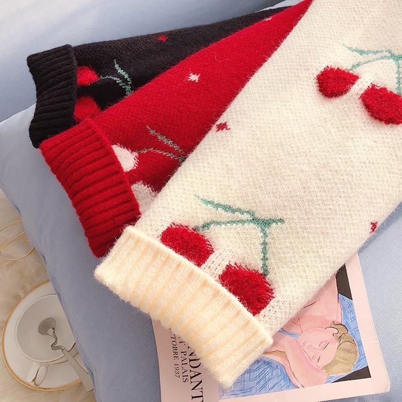 Cherry Cardigan - cardigans, cherries, cherry, grandma, kawaii