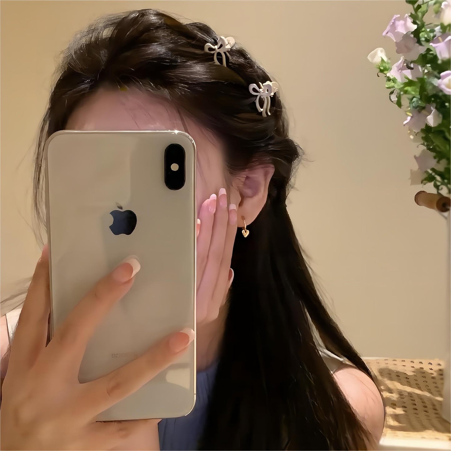 Ensemble de 2 pinces à cheveux chics avec nœud en ruban