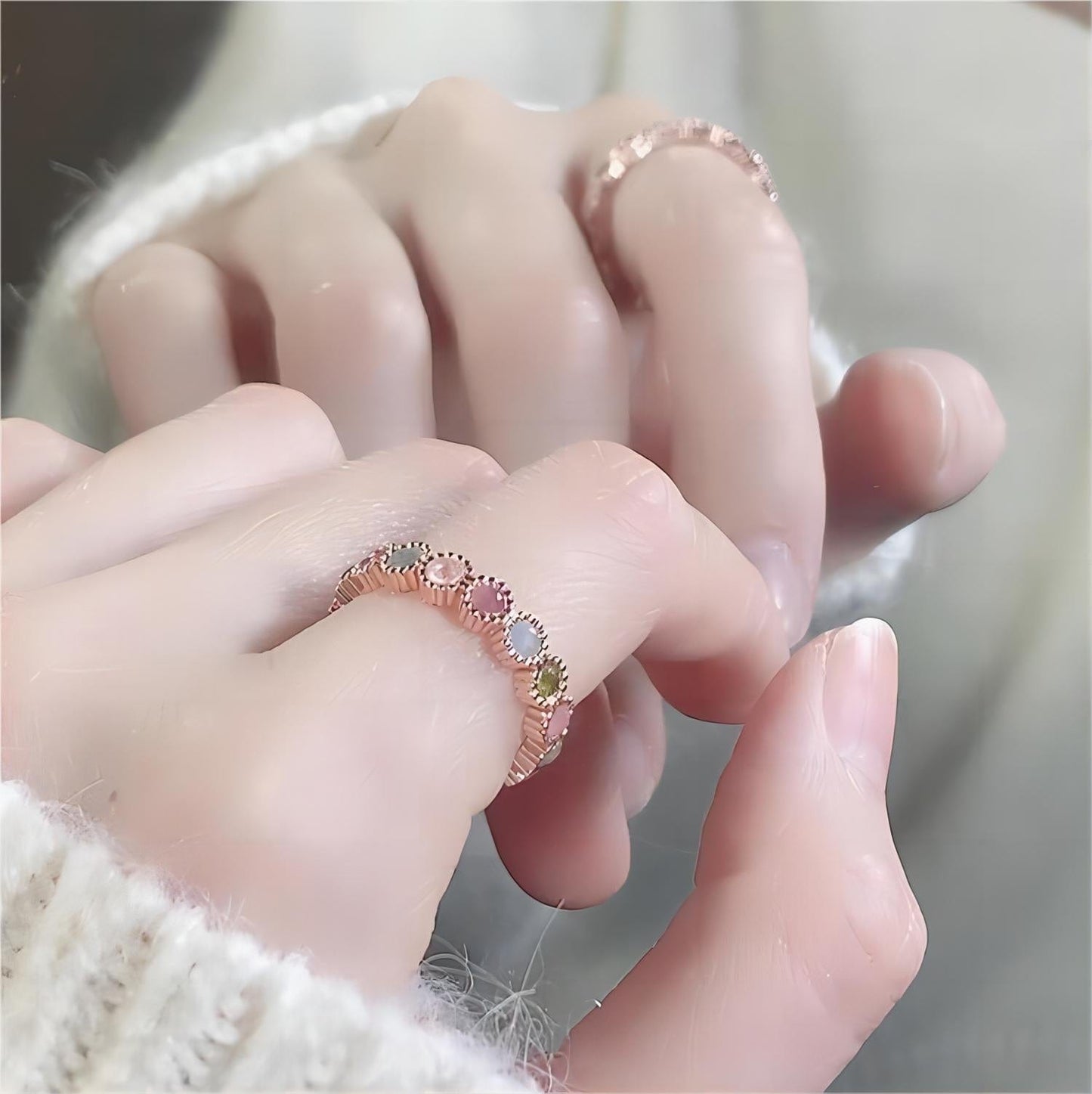 Bague chic et colorée en tourmaline naturelle