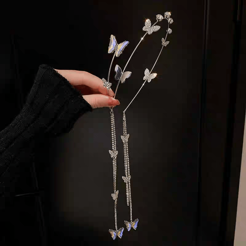 Süßes Haarband mit Schmetterlings-Quaste