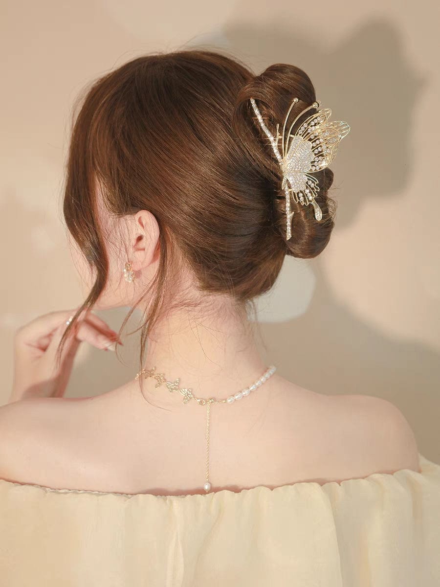 Elegant Butterfly Chignon Claw Clip Hair Clip