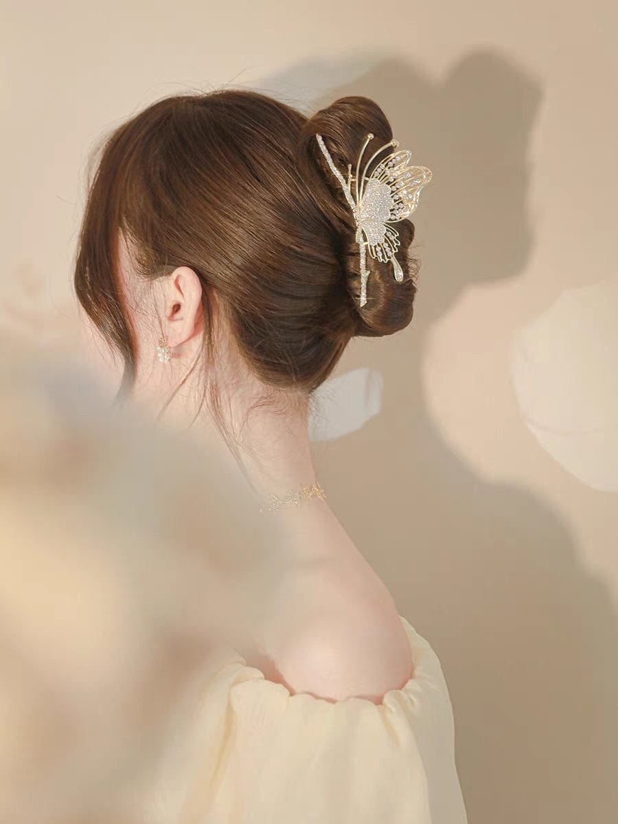 Elegant Butterfly Chignon Claw Clip Hair Clip