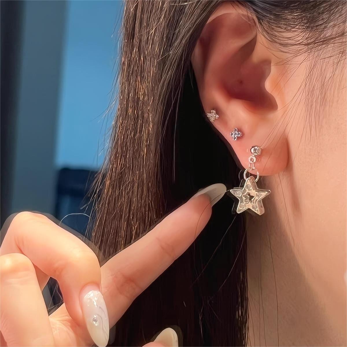 Sparking Star Earrings