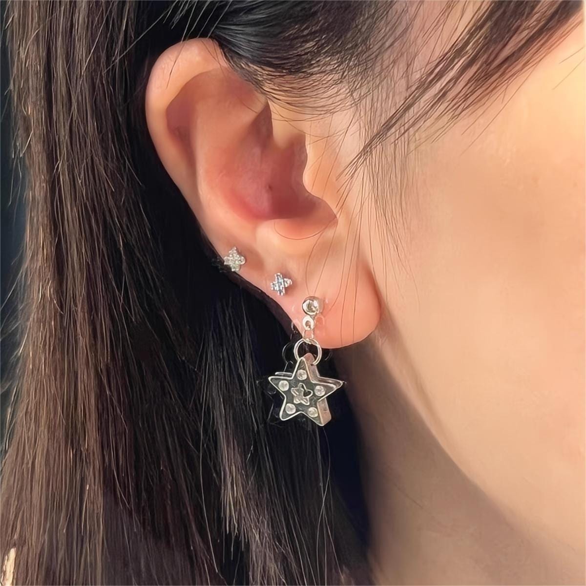 Sparking Star Earrings