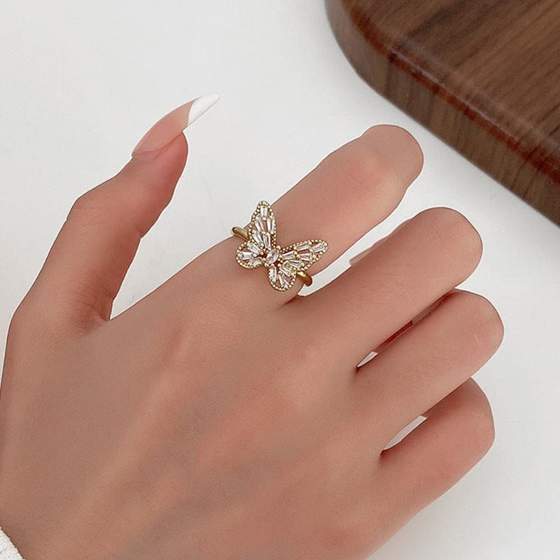 Gorgeous Hollowed-out Butterfly Ring