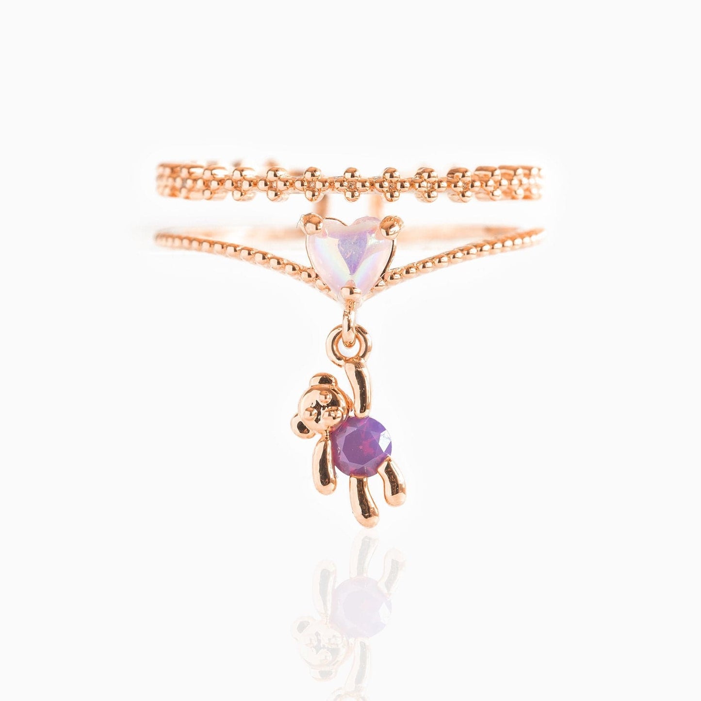 Bague Chic Sweet Floral Papillon Ours Coeur